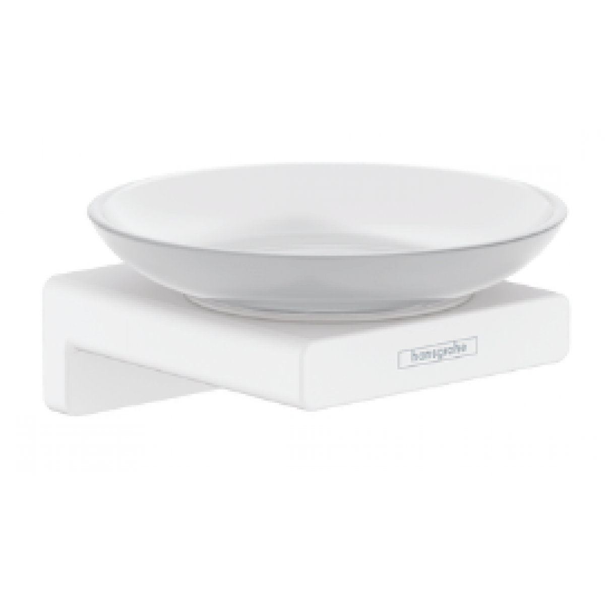 Hansgrohe 41746707 AddStoris 肥皂碟 - 白色，壁掛式